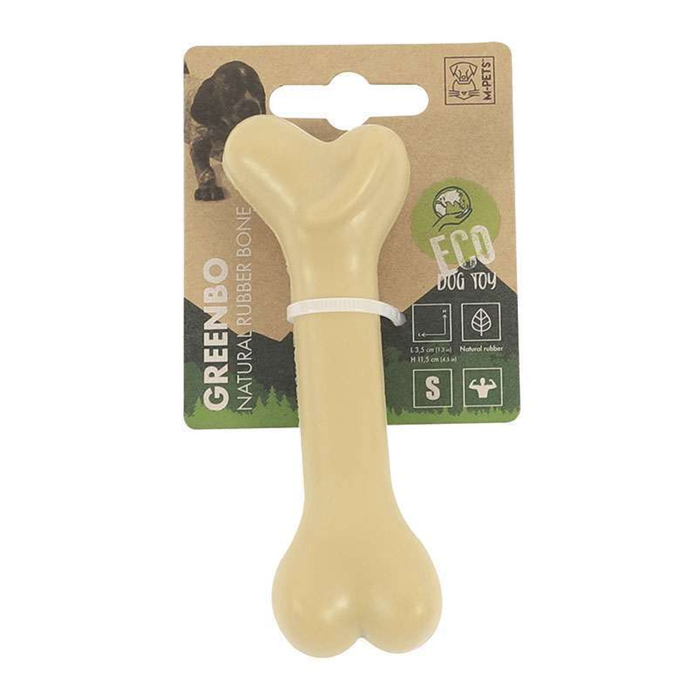 Игрушка для собак Кость из натурального каучука Гринбо S, 11,5х3,5х2,5