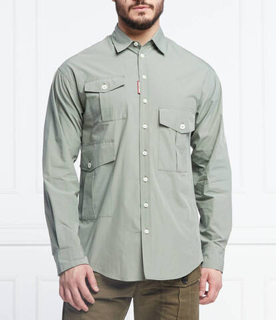 рубашка super light drop Dsquared2 - зеленый(S74DM0574 S54418)