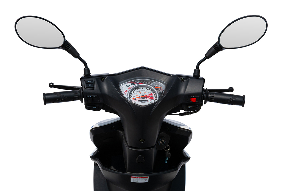 Скутер Regulmoto EAGLE 50 (колёса R12) Белый/синий