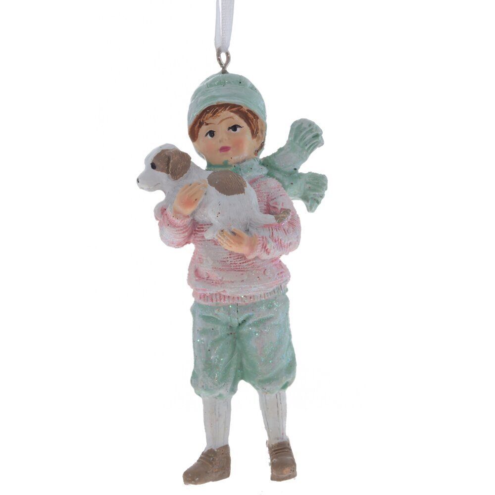 GAEM Изделие декоративное подвесное "Девочка и мальчик", L5 W3 H11 см, 4в.