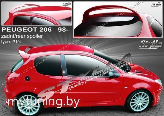 Спойлер высокий для Peugeot 206