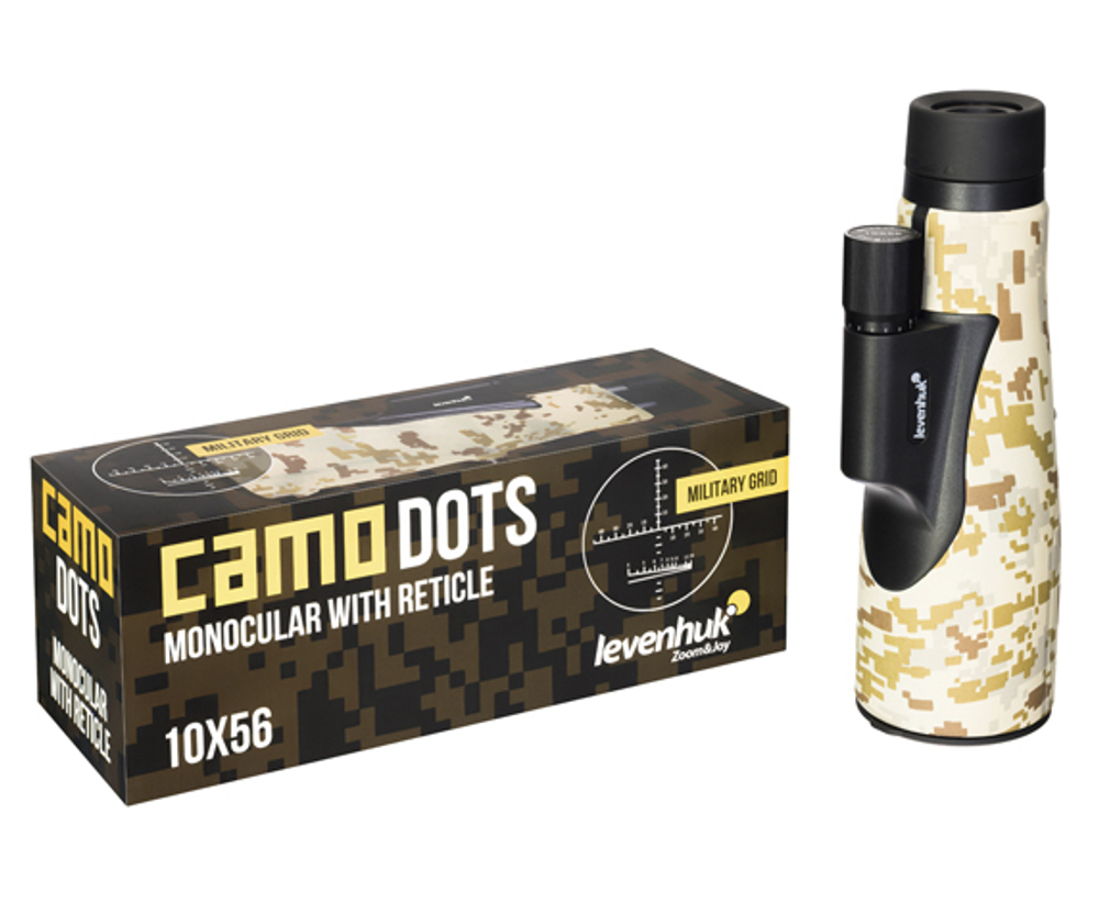 Монокуляр Levenhuk Camo Dots 10x56 с сеткой - фото 4
