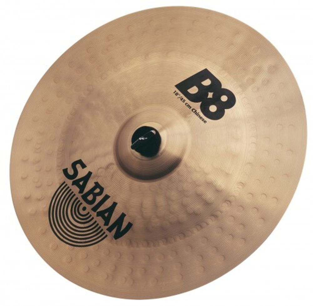 SABIAN B8 Chinese 18&quot; Тонкая (Thin), сплав бронза 8% олова (B8), не полированная поверхность.