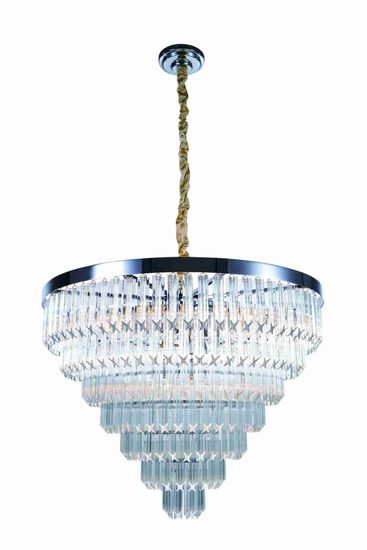 5731R/18 CHROME+CLEAR (1) Люстра (в 2-х коробках) NW