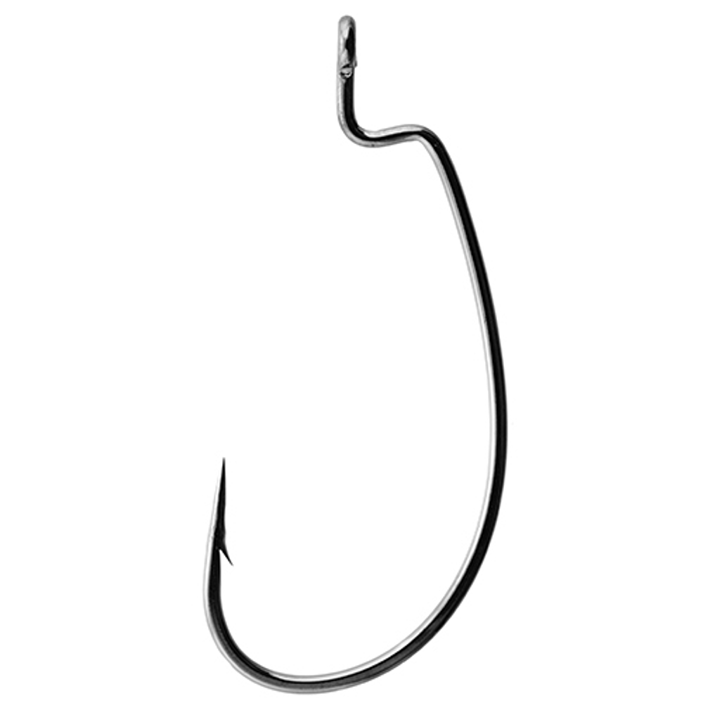 Крючки офсетные LUCKY JOHN LJHP350-K010 B (черный) №1/0, 8шт