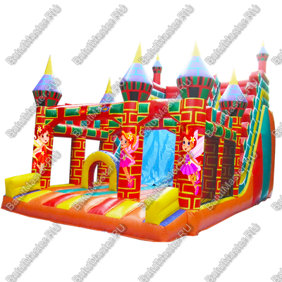Коммерческий надувной батут "Замок Фей", 12*6*8 м