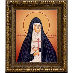 Елисавета Ярыгина, преподобномученица, монахиня. Икона на холсте.