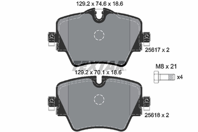 TEXTAR - 2561701-TET - Brake Pad Set, disc brake