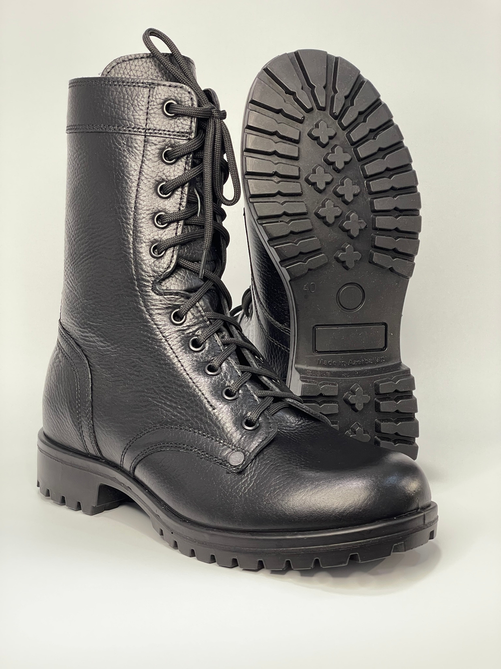 Берцы Elmanado M187-1, кожа Krispi, мембрана, подошва PU+PU (Азербайджан)