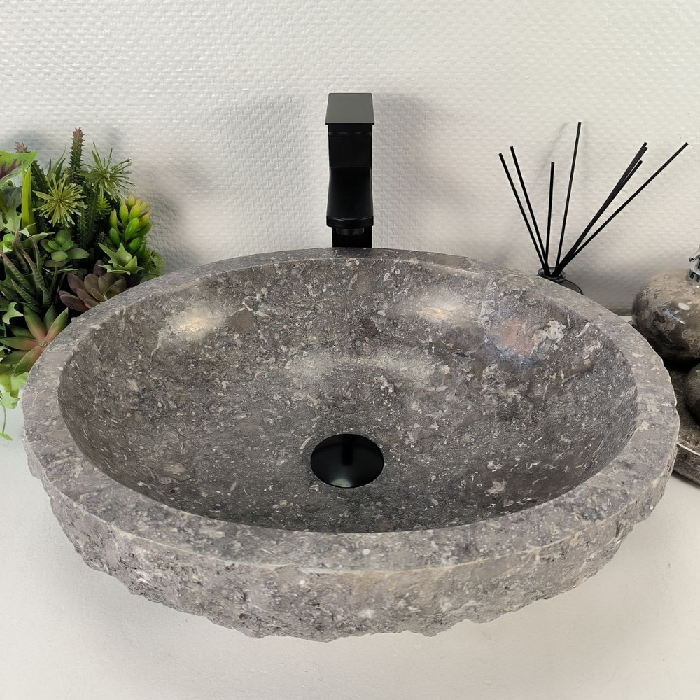 Раковина из мрамора Erozy Grey EM-64525 50*40*15 0188