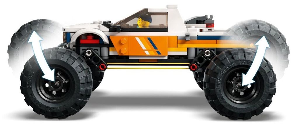 Конструктор LEGO City 60387 Приключения внедорожника 4x4