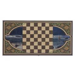 GAEM Игра настольная 2 в 1 ( шашки, нарды) "Рыбалка", L50 W25 H3 см