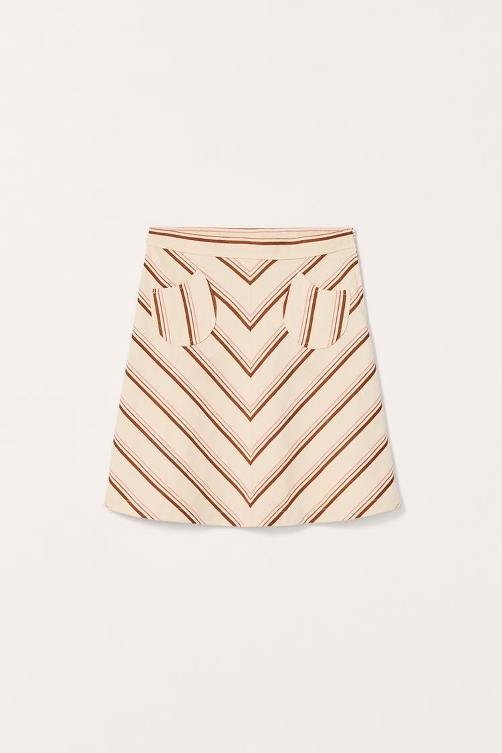 ZARA ЮБКА-МИДИ В ПОЛОСКУ - LIMITED EDITION, ПОЛОСКИ