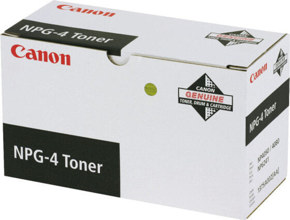 Canon NPG-4 Toner Подлинный Черный 1 шт 1375A002