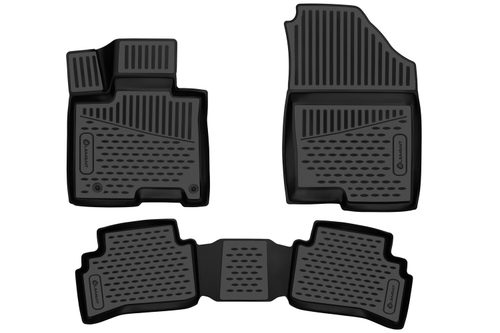 Коврики в салон для HYUNDAI Tucson (IV короткая база) 2020-, 3шт. (полиуретан) ELEMENT3DAN0352210