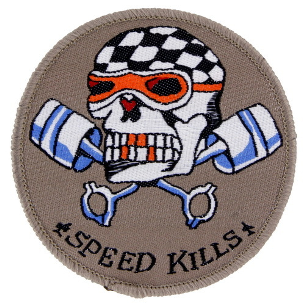 Нашивка Speed Kills (серая)