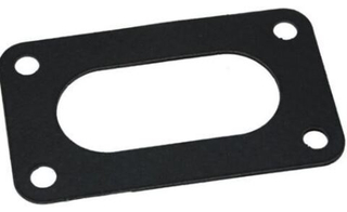 Прокладка под карбюратор 2101 ТЕКСТОЛИТКА ЧЕРНАЯ (1отверстие овал)
