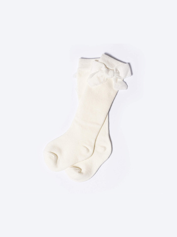 Гольфы с бархатным бантиком, Молоко