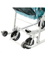 Коляска комбинированная (санки - коляска) «Наши детки 3-1К» с облачками голубой (арт. НДТ3-1К/2)