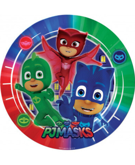 Распродажа Набор праздничных тарелок Герои в масках 18см 6шт.