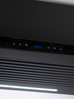 Вытяжка кухонная MACBI Perfa-60G-baf (BLACK) черный, D150мм, 1200м3/ч, полновстраиваемая, мотор 230Ватт, стекло 60см, сенсорное управление + управление жестами