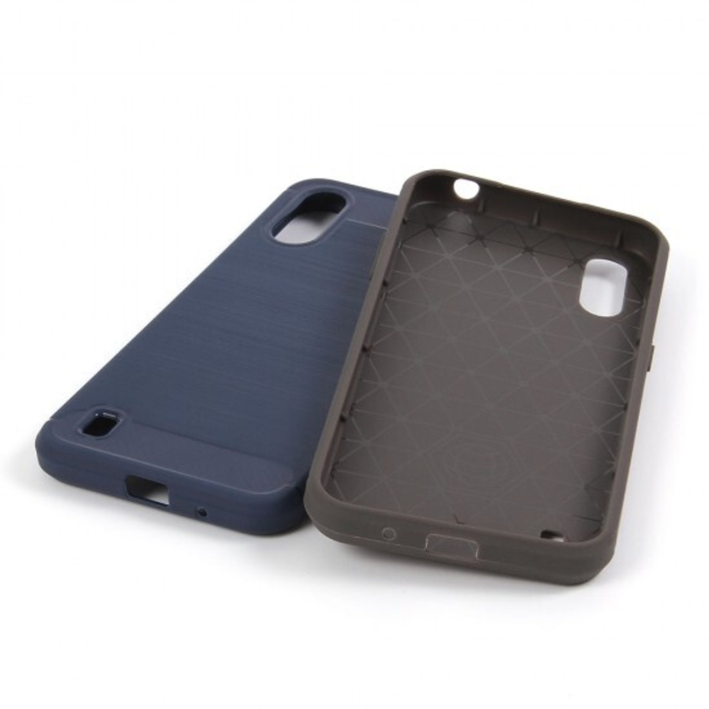 Противоударный чехол для Samsung Galaxy M01, 009508 Темно-синий