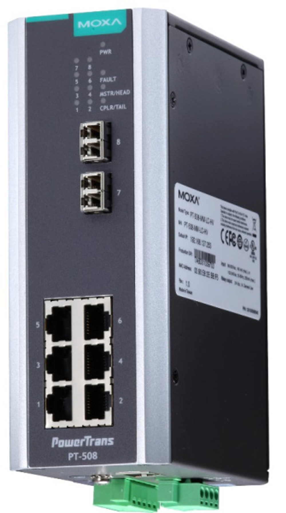 Коммутатор управляемый MOXA PT-508-SS-LC-48