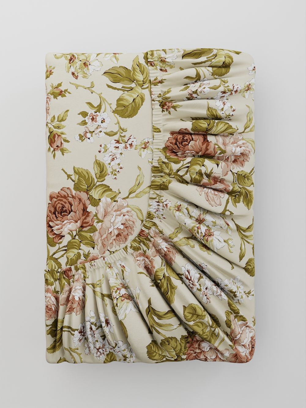 Простынь на резинке Anna Maria "Прохоровская роза" 120х200 см