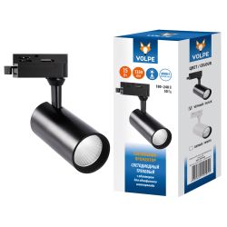 ULB-Q276 15W-4000К BLACK Светильник-прожектор светодиодный трековый. 1350 Лм. Белый свет 4000К. Корпус черный. ТМ Volpe.