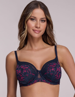 Бюстгальтер полупоролон Ava SENSATION 2182 PU navy blue