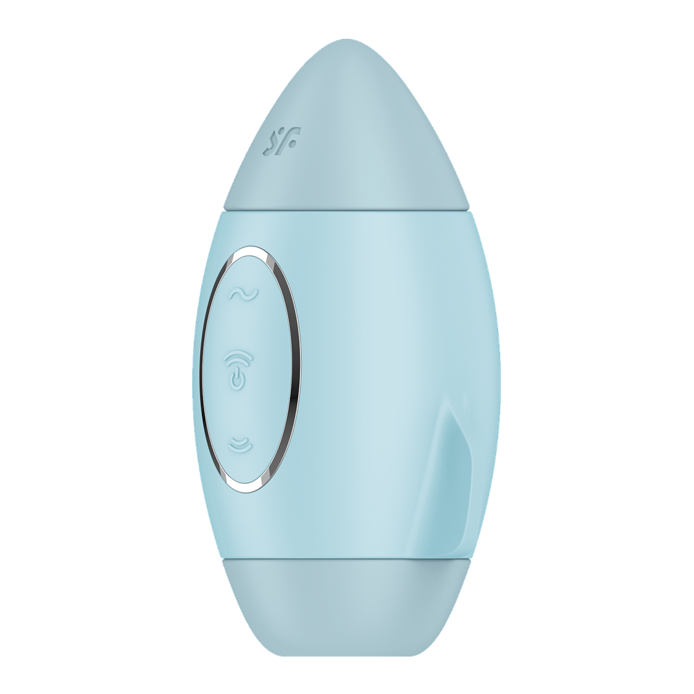 Вакуумный стимулятор клитора Satisfyer Mission Control, голубой