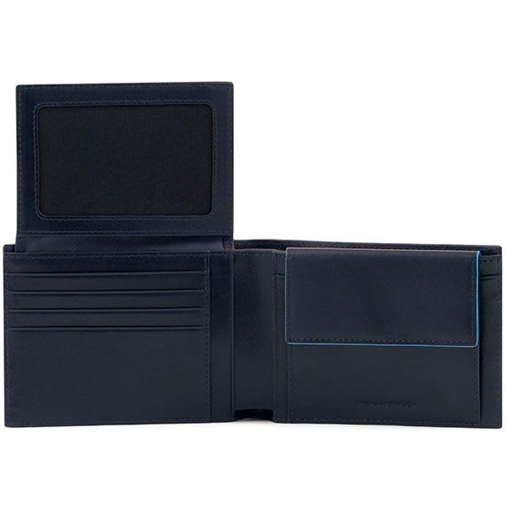 Кошелек мужской Piquadro Blue Square Revamp PU1392B2VR/BLU синий натуральная кожа