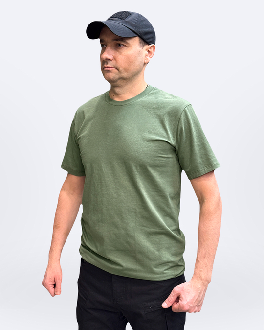 Футболка олива 1