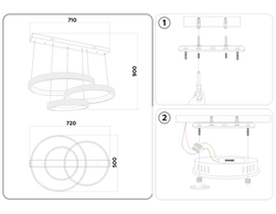 Ambrella Подвесной светодиодный светильник с пультом Original FA6162