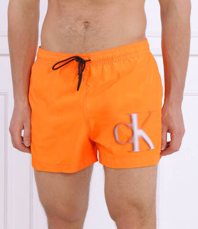 Шорты для плавания Calvin Klein Swimwear - оранжевый(KM0KM00801)