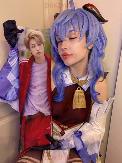 Мини дакимакура Феликс из Стрей Кидс | Stray Kids арт. M1021, 60х20 см