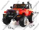 Детский электромобиль "Jeep Wrangler"  красный