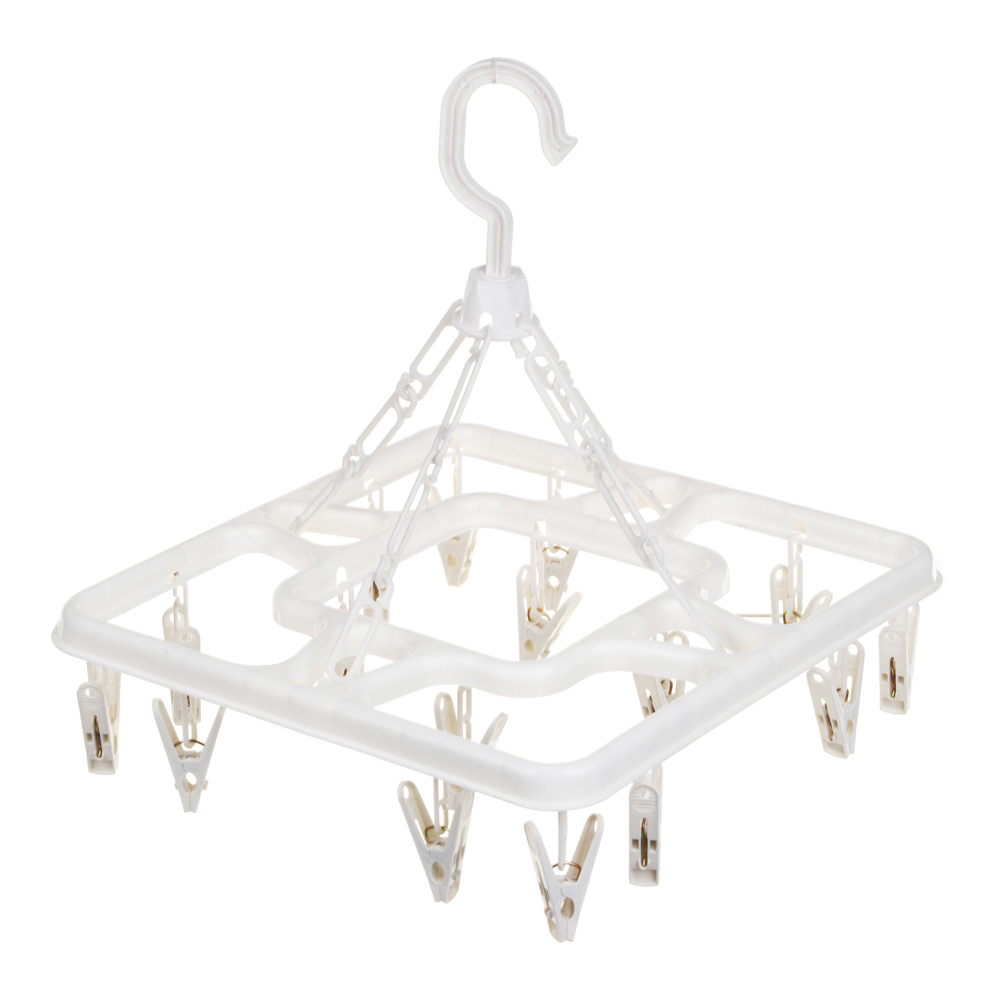 Сушилка для белья подвесная с прищепками 16шт