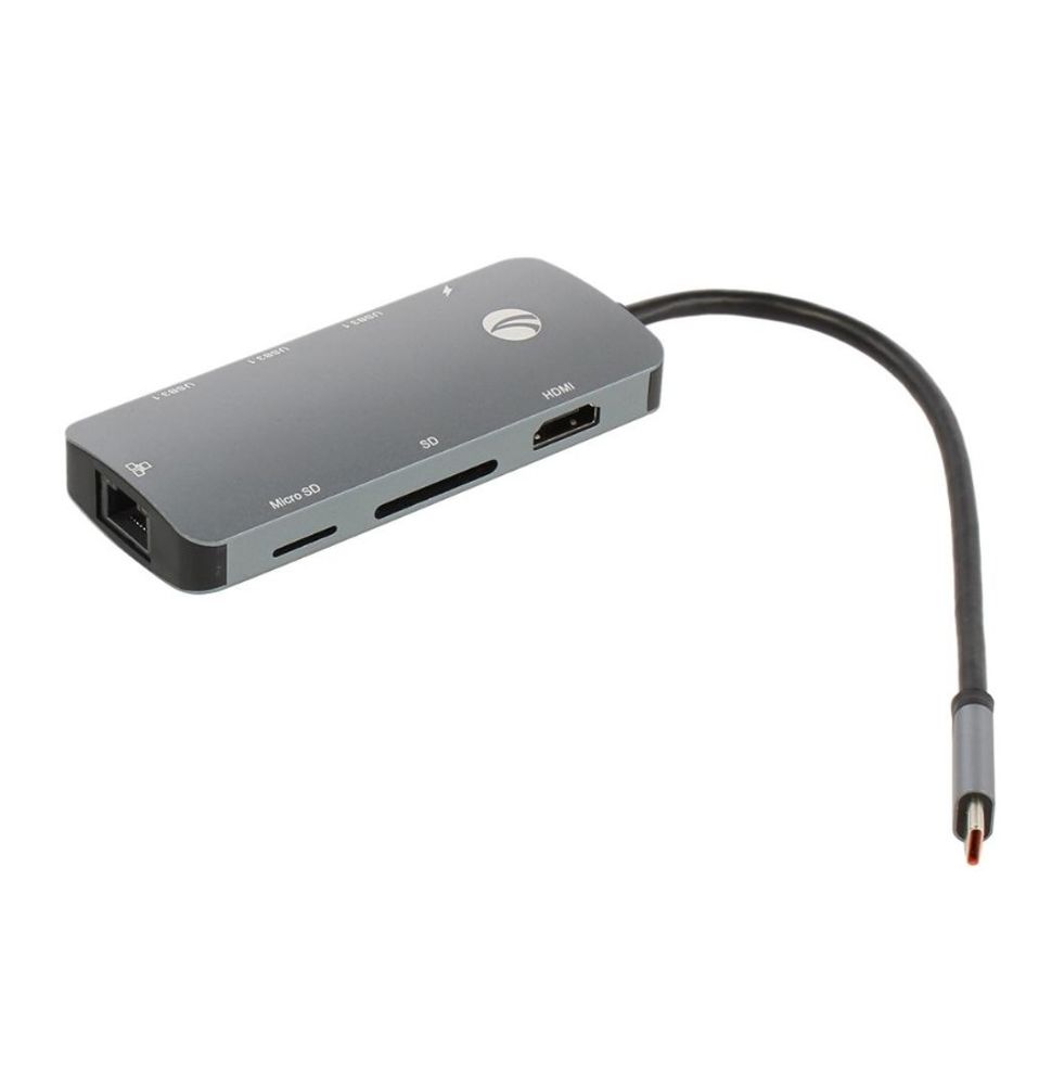 Vcom Кабель-адаптер USB3.1 Type-CM--&amp;gt;HDMI 4K*60Hz +3USB3.1(10Гбс)+RJ45+TF+SD+PD VCOM &amp;lt;CU4641&amp;gt;