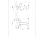 Смеситель LINARA д/ванны,с коротким изливом,дивектор с кер.пласт. хром(LM0414C)