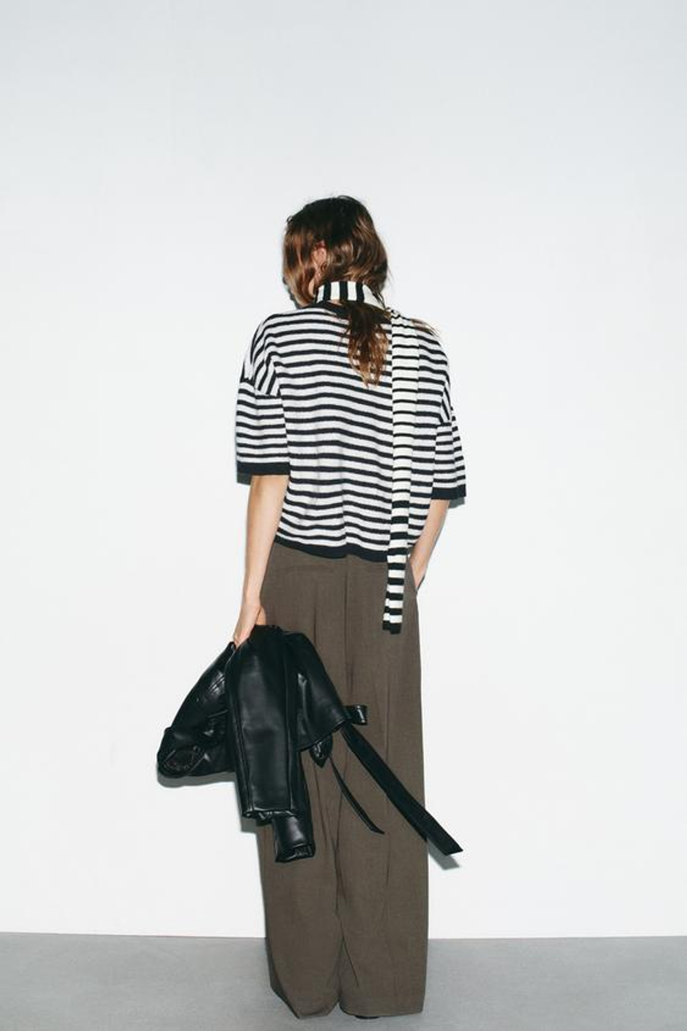 ZARA ДЖЕМПЕР ИЗ 100% ШЕРСТИ В ПОЛОСКУ, ПОЛОСКИ