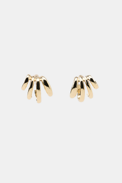 ZARA МЕТАЛЛИЧЕСКИЕ СЕРЬГИ-КОЛЬЦА, ЗОЛОТИСТЫЙ