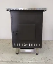 Комплект дровяная печь для казана с тумбой, 90x70х61 см, Ontario, KuhniGrill