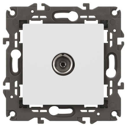 Розетка ЭРА Elegance 14-3101-01М TV одиночная, белый матовый