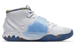 Big boy Nike Kyrie 6 "White Sapphire” actual combat non-slip lightweight mid-top basketball shoes White Sapphire