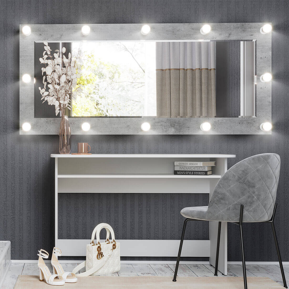 Зеркало Инстайл с подсветкой Метрополитан грей