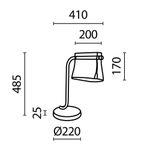 Настольная светодиодная лампа Maytoni Cabaret MOD170TL-L8BS3K