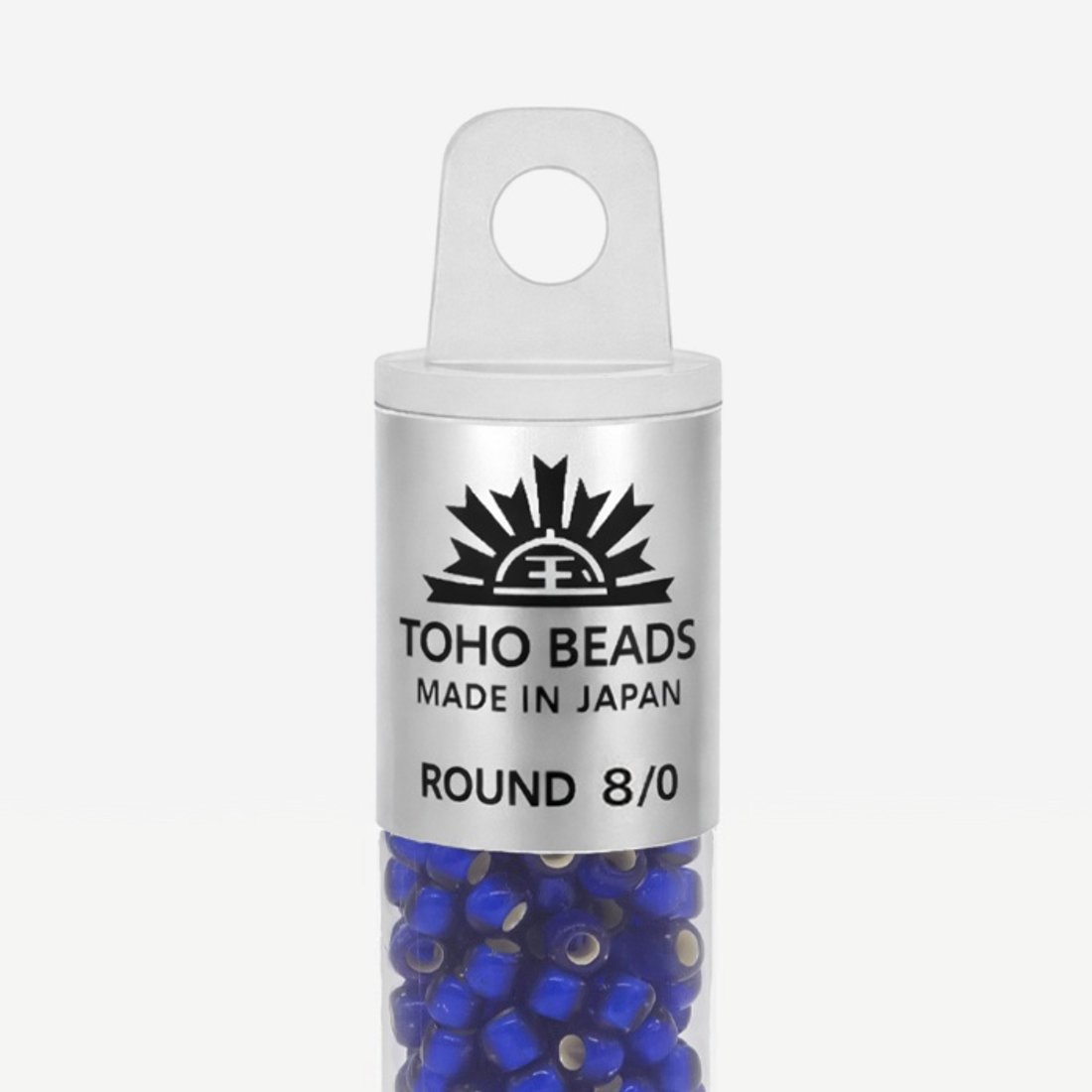 Японский бисер TOHO Round 8/0 (№28F), с внутренним серебрением, прозрачный матовый