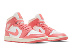 Кроссовки Jordan Air Jordan 1 Mid "Strawberries And Cream" (Женская размерная сетка)