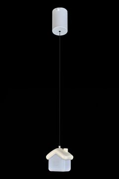 Подвесной светильник LED "Домик" LE4013/1S WH бежевый Maisonnette Leon